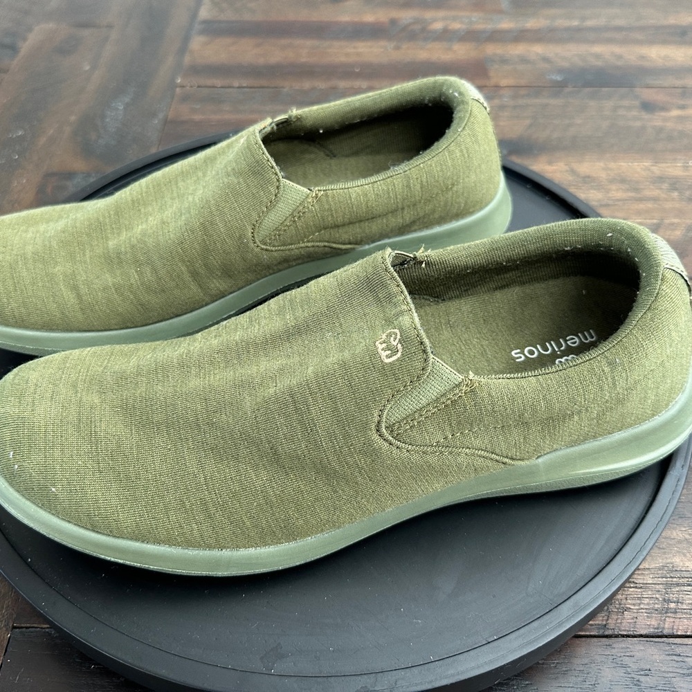 Merinos Women's Olive Slip-On Loafers sz 9 - Picture 6 of 6